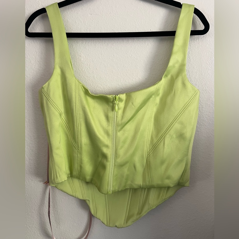 House of CB Corset Top | Lime Green | Size XL - Picture 3 of 4